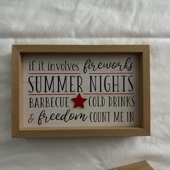 Summer Reversible Box Sign - Picture 2 of 3